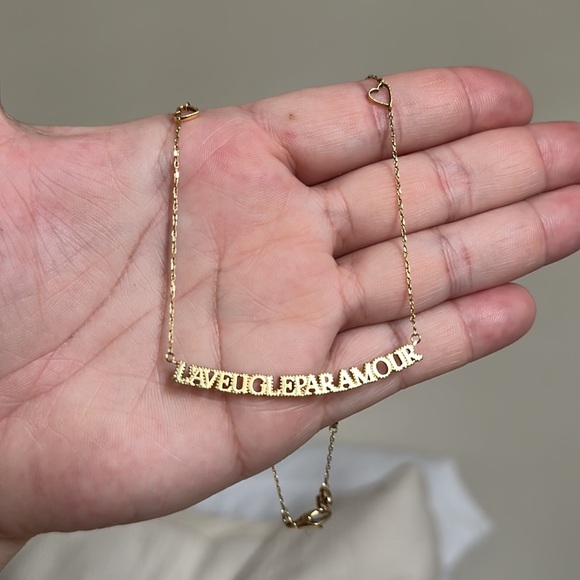 🩷SOLD🩷 GUCCI 18K Gold L'Aveugle Par Amour Necklace - Picture 5 of 7